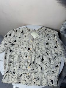 Patterned Button-Up Shirt
