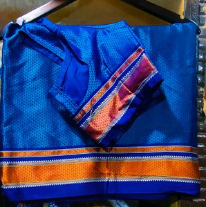 Khan Saree Blue Colour