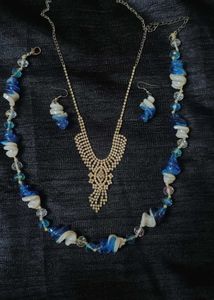 Beaded Necklace &amp; Earring Set