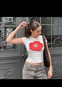 Floral White Top