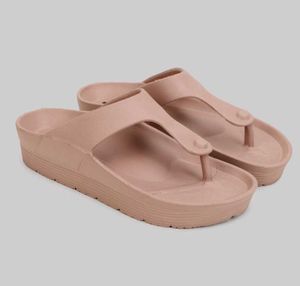 Nude Platform Flip-Flops