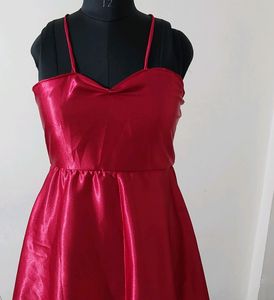 Hot Red Party Dress Size 28 To 39