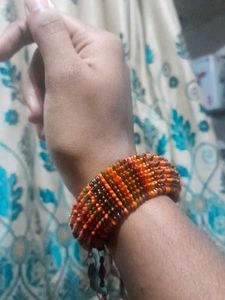 Vintage Beaded Charm Bracelet