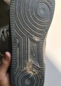nike grey volt airforce 1(used needs a wash)