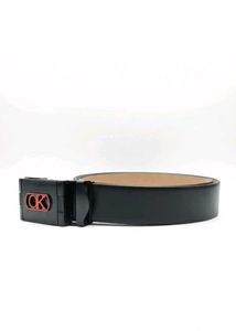 New Men&#39;s Black Leather Belt