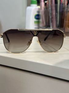 Louis Vuitton Gold Monogram Pilot Sunglasses