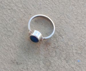 Blue Stone Original Silver Ring