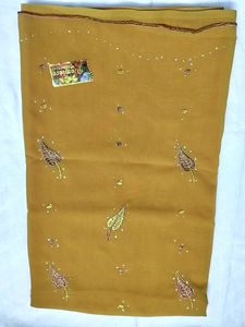 Mustard Saree