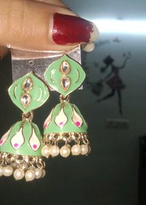 Cute Bow Clip And Earings Combo