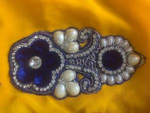 Blue And Yellow Net Lehanga (Negotiable)