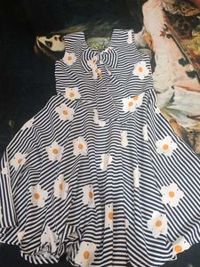 Striped Flower Girls Dress