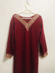 Ethnic Elegant Maroon Embroidered Kurta