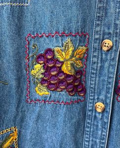 Embroidered Denim Shirt (Vintage)