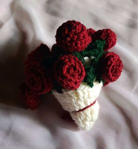 Crochet Rose Coaster