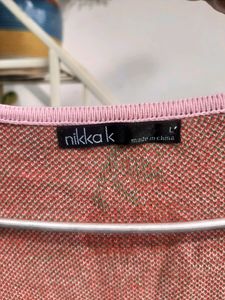 NIKKA K Pink Heart Cardigan