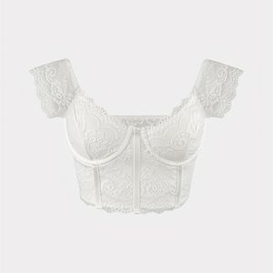 Lace Bustier Crop Top