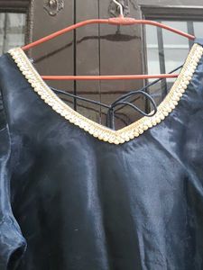 Elegant Navy Blouse