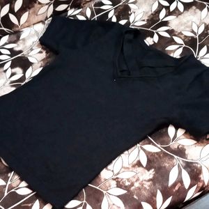 Black V-Neck T-Shirt