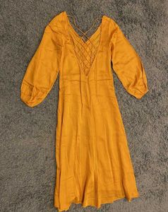 Orange Midi Dress