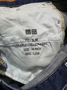 Uniqlo Men&#39;s Blue Denim Jeans
