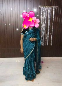 Ruffle Saree
