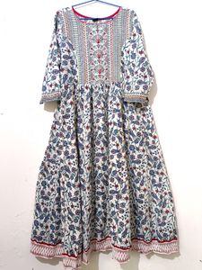 Floral Printed Anarkali Suit 🎀