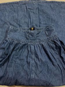 Denim A-Line Skirt