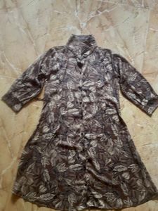 Patterned Shirt Dress