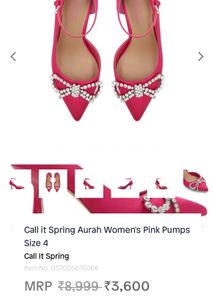 Call it Spring Aurah Women&#39;s Pink Pumps