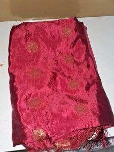 banarsi silk red dupatta