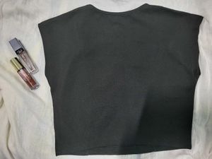 Black Cropped Tank Top
