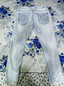 Distressed Light Wash Jeans