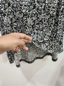 Black Floral Top