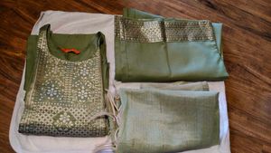Olive Green Salwar Kameez Suit