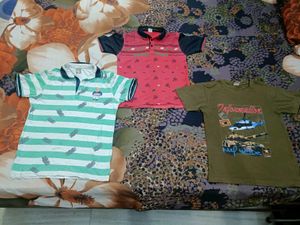 Pack Of Three Boys Tshirts