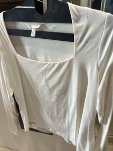 White Long Sleeve Top