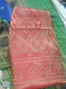 Red & Gold Woven Saree