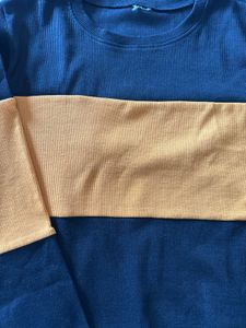 Colorblock Ribbed Knit Top