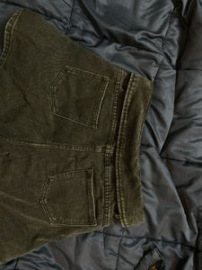 High-Waisted Charcoal Denim Shorts