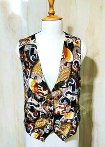 Vintage Patterned Vest size-38