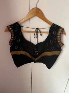 Embroidered Designer Black Blouse