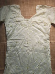 Pretty White Kurta Set