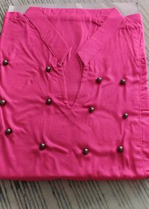 Women Fashionable Round Neck Kurti