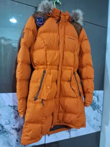 mont bell Orange Puffer Coat