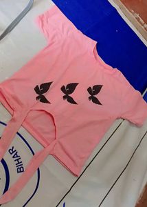 Pink/Butter Fly Love T_shirt
