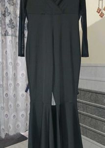 Black Jumpsuit With Adjustable Back Zid