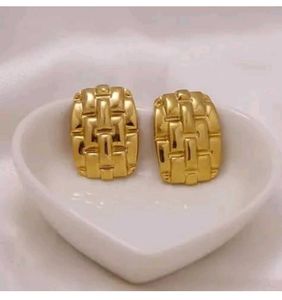 Golden Woven Earrings