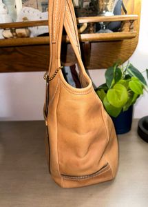 COACH Legacy Ergo camel leather hobo shoulder bag