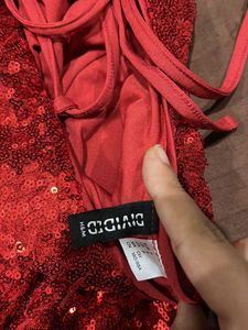 sexy hm red mini dress