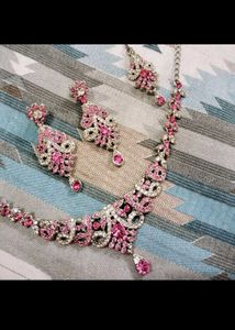 Sparkling Pink Jewelry Set